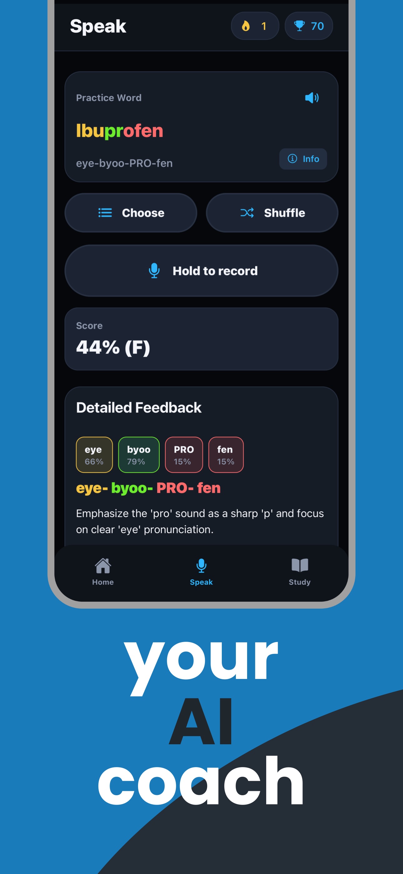 Your AI Pronunciation Coach
